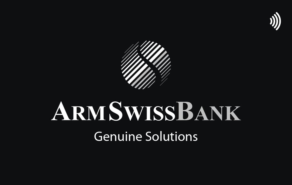 ArmSwissBank business card designed by Mibio