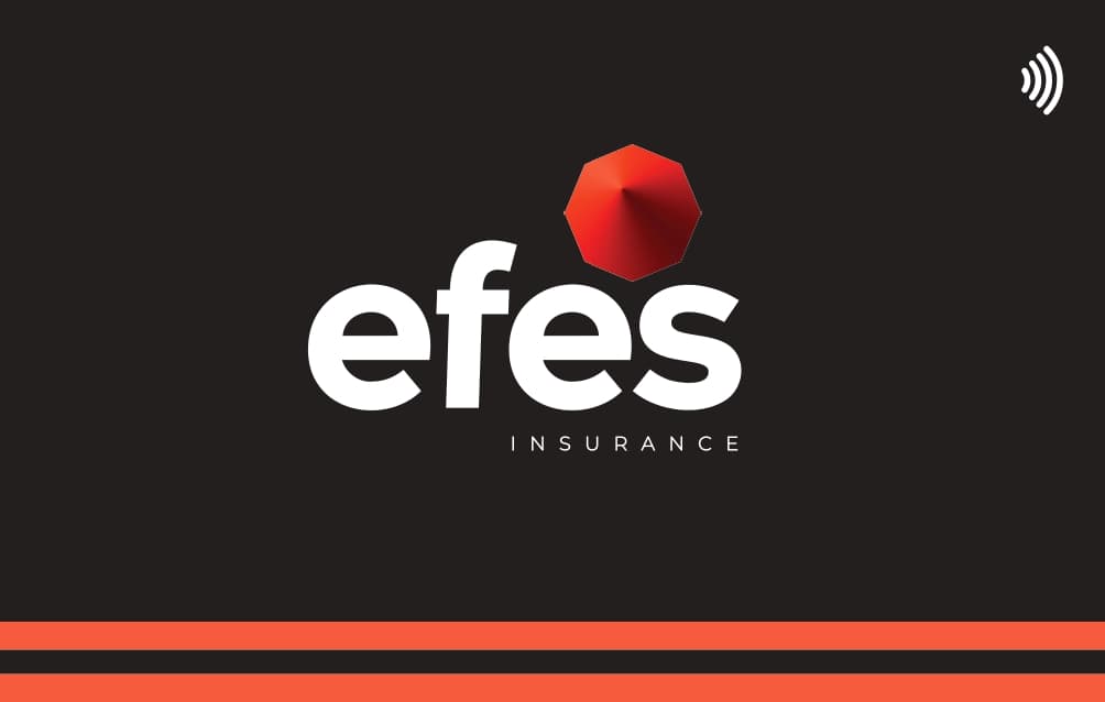 EFES Insurance business card designed by Mibio